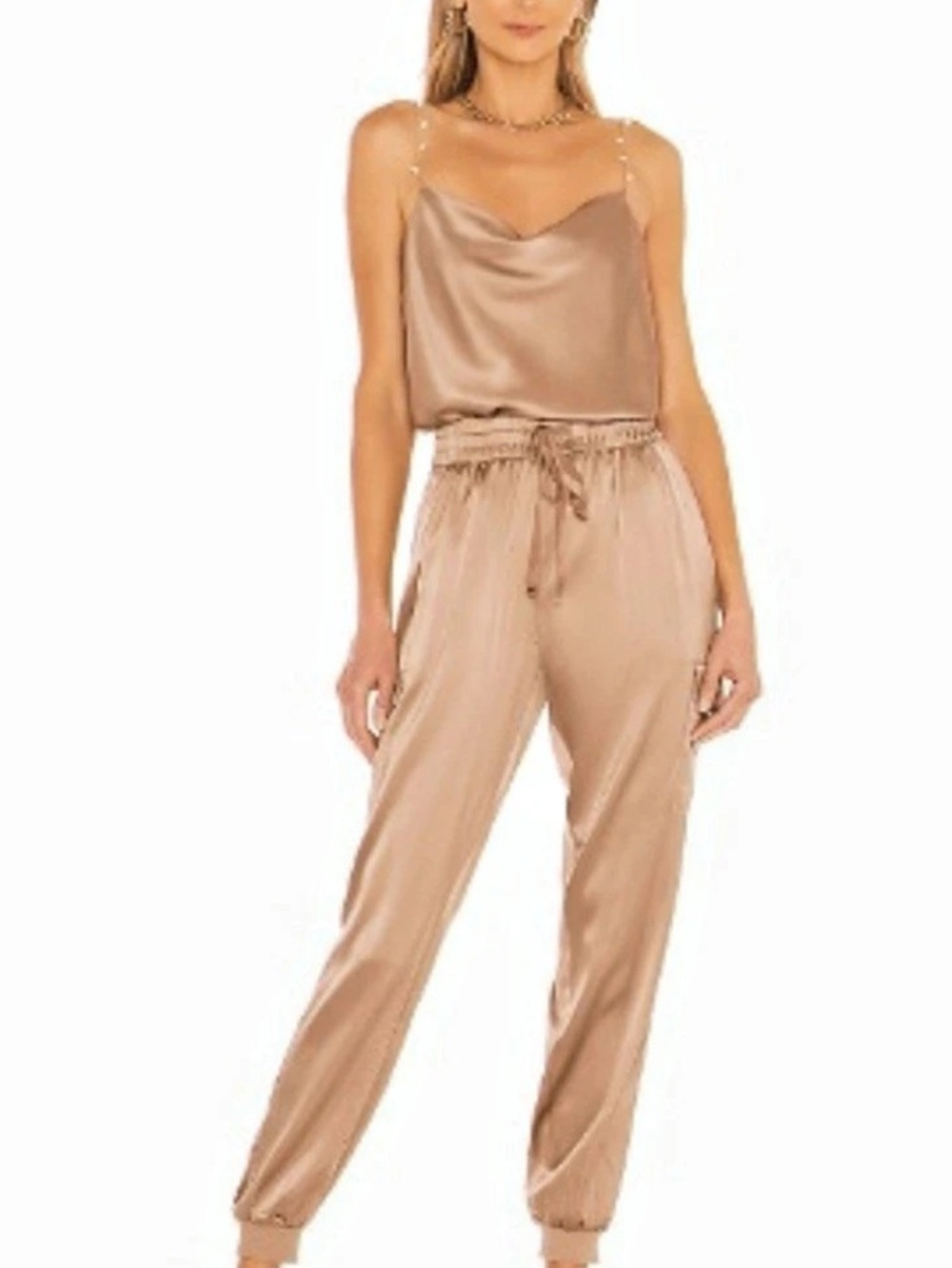 Cinq a Sept Finnley Jumpsuit Brown Size Small